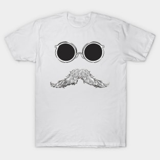 Cool moustache with glasses T-Shirt